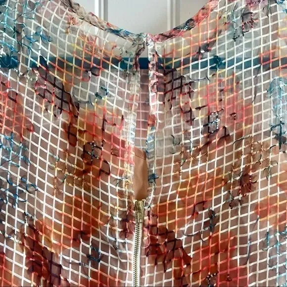 Danny & Nicole Orange Floral Print Fit & Flare Midi Dress; SZ 10;Great Condition - Picture 6 of 12